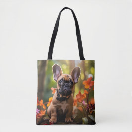 🐶💗Söt Frenchie-valp i en djungel Tygkasse