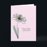 Söt Friend Birthday Card Kort<br><div class="desc">Söt kompis födelsedagskort. Det här kortet är anpassade med ditt personlig-meddelande.</div>