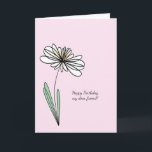 Söt Friend Birthday Card Kort<br><div class="desc">Söt kompis födelsedagskort. Det här kortet är anpassade med ditt personlig-meddelande.</div>