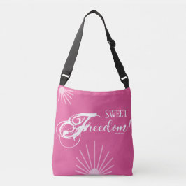 Söt frihet! 16" Cross Body-väska (rosa) Axelväska