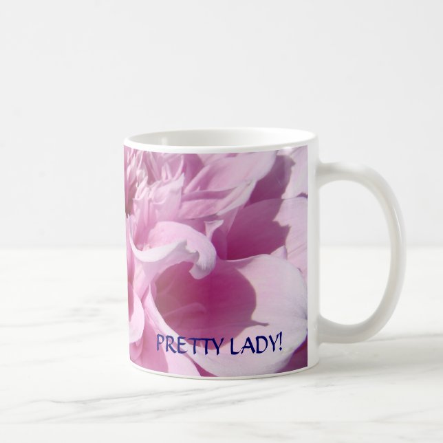 SÖT FRU! Gåva Kaffe Kopp Rosa Dahlia (Höger)