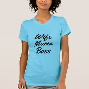 Söt fru mamma t-shirt-mors dag-presentidé om chef tröja