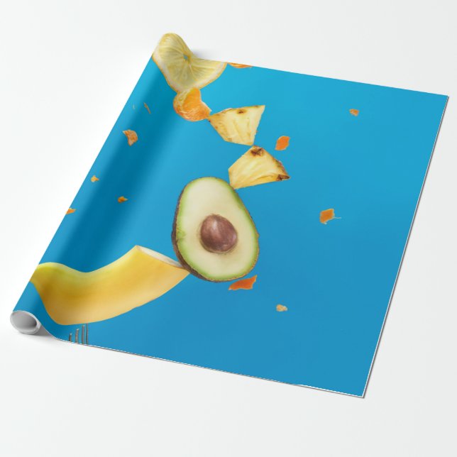Söt Fruits Presentpapper (Utrullad)