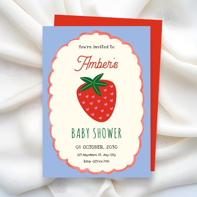 Söt frukt baby shower inbjudningar (Skapare uppladdad)