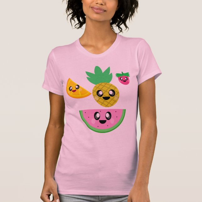 SÖT FRUKT VATTENMELON ANANAS BÄR APELSIN TEE (Framsida)