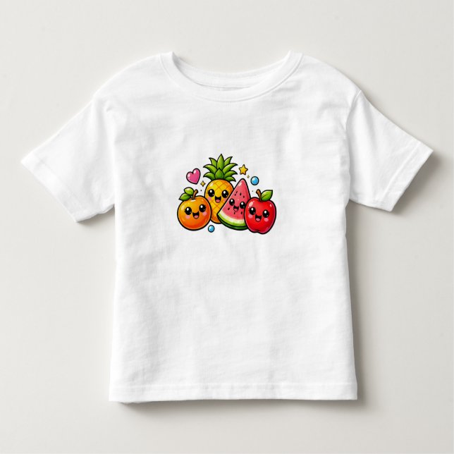 Söt frukt Y2K-toddlings-t-shirt T Shirt (Framsida)