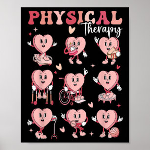 Söt Fysioterapi Alla Hjärtans Dag Pt Pta Pediatrik Poster