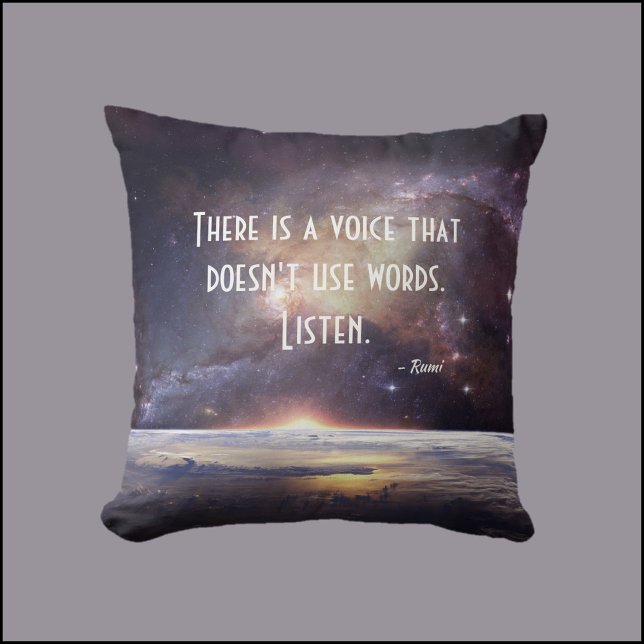 Söt Galaxy Rumi inspirationsoffert Kudde (Skapare uppladdad)