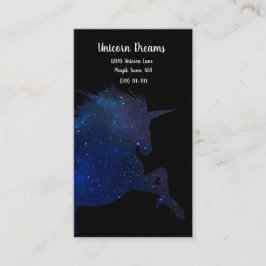 Söt Galaxy Unicorn Visitkort