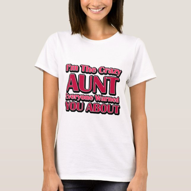Söt galen faster som säger tee shirt (Framsida)