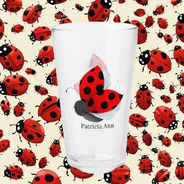 Söt galen ladybug dam add namn glaskopp