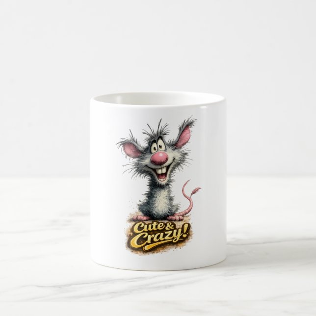 🐭💥 ”Söt & Galen!” Mugg ☕😜 (Center)