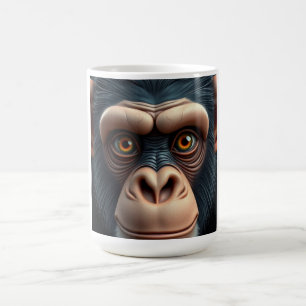 Söt galen rolig schimpans kaffemugg