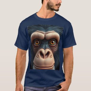 Söt galen rolig schimpans t shirt