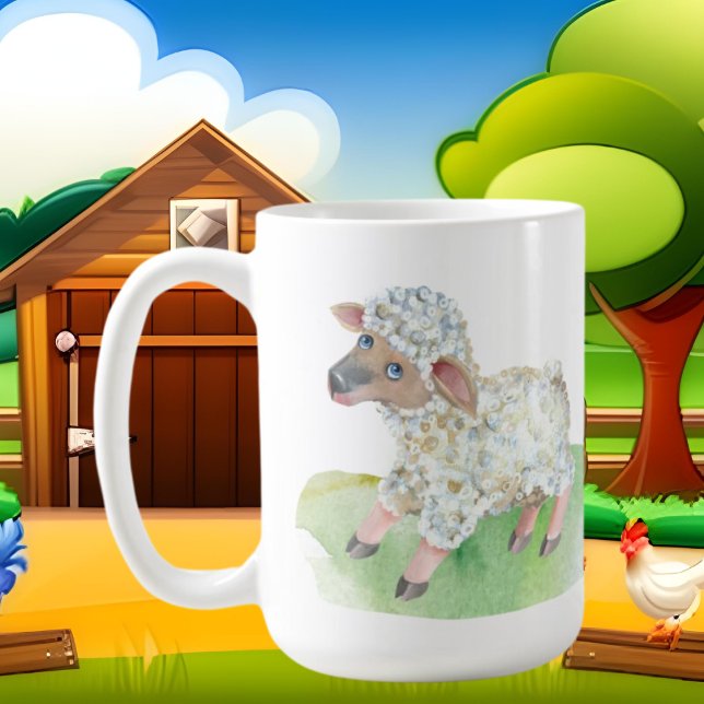 Söt galna får dam kaffemugg (Skapare uppladdad)