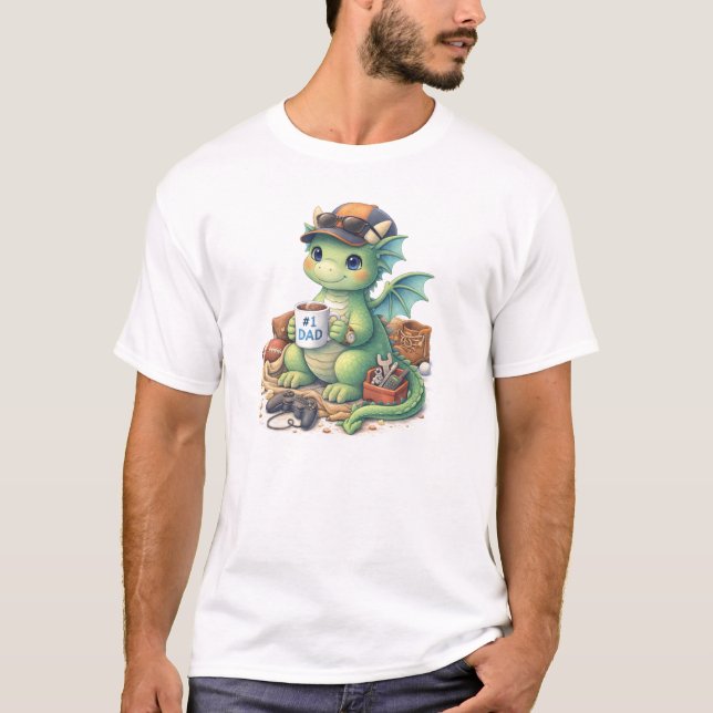 Söt gamer sport fadersdags t-shirt (Framsida)