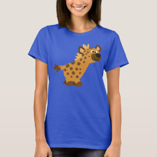 Söt gång cartoon hyena kvinnor t-shirt