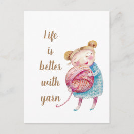 Söt garnälskare vykort