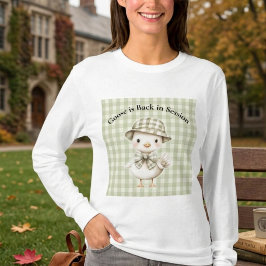 Söt Gås Personlig Lärartröja med Långa Ärmar T Shirt