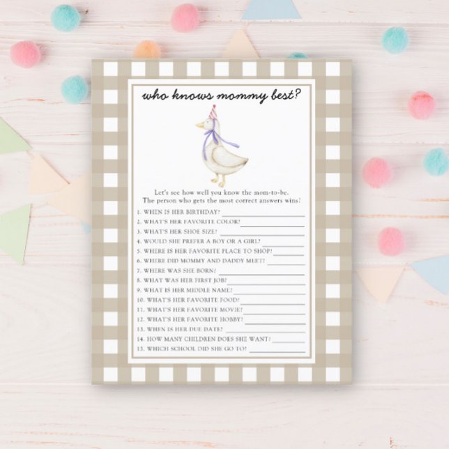 Söt gås - Vem vet bäst om mamma (Skapare uppladdad)