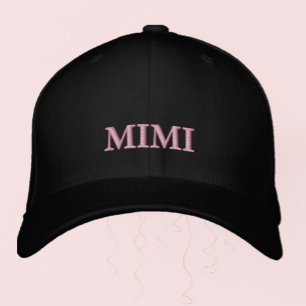 Söt gåva! Mimi embroderade kapsyl Broderad Keps