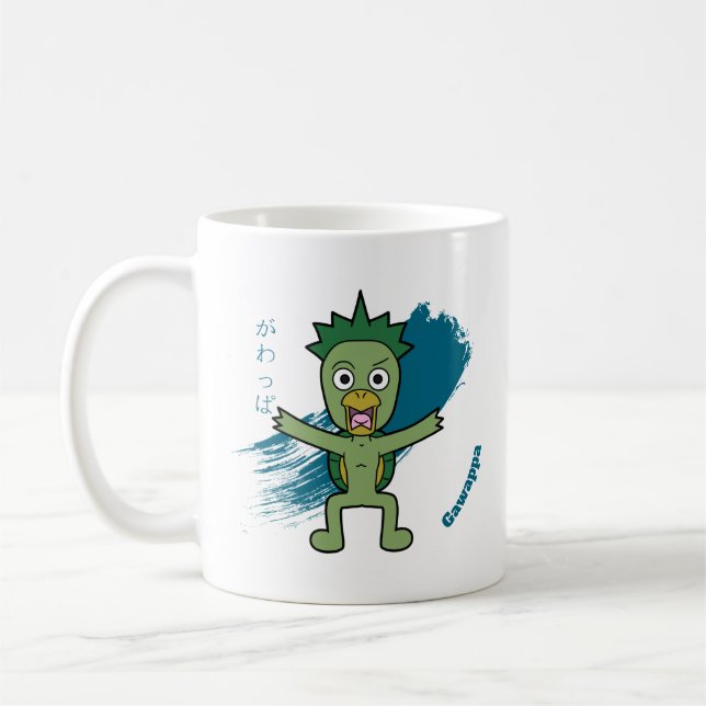 Söt Gawappa-Yokai Kaffemugg (Vänster)