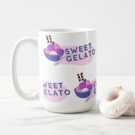 Söt gelato kaffemugg
