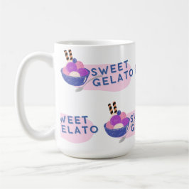 Söt gelato kaffemugg