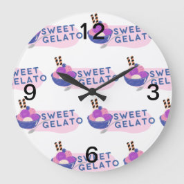 Söt gelato stor klocka
