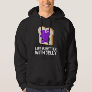 Söt gelé för män kvinnor Matchande frukt smörgås Hoodie