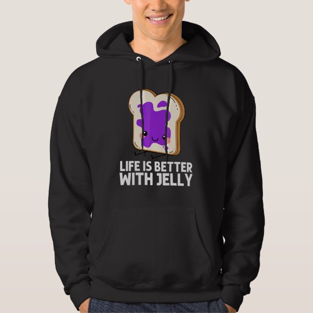 Söt gelé för män kvinnor Matchande frukt smörgås Hoodie (Framsida)