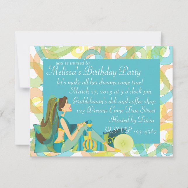 Söt Genie Inbjudningar (Framsida)