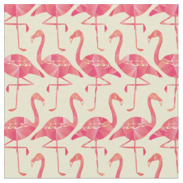 Söt Geometric Rosa Flamingos Mönster Tyg