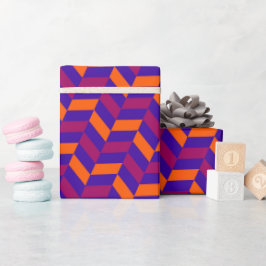 Söt geometrisk glänsande initial Alla hjärtans dag Presentpapper