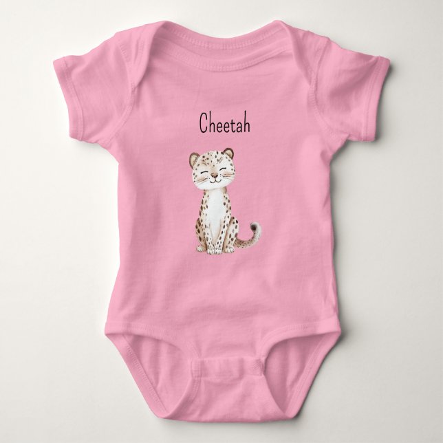 Söt Gepard T Shirt (Framsida)