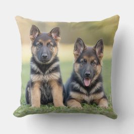 Söt German Shepherd Personlig Kudde