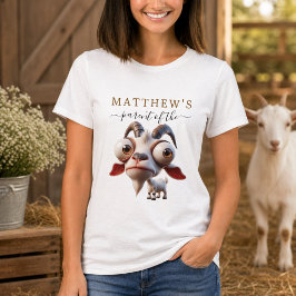Söt getgårdsdjur 2-års födelsedagsfest t shirt