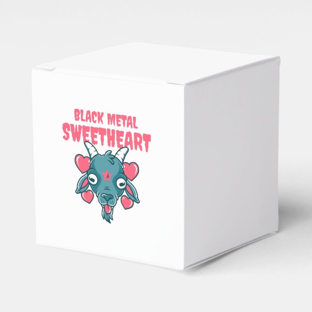 Söt gethuvud Baphomet Presentaskar (Framsidan Sidan)