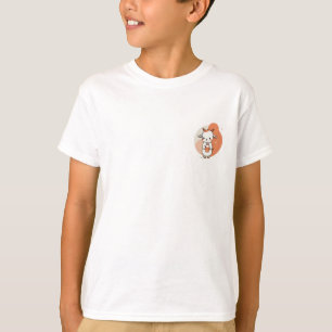 Söt getunge som håller mjölkflaska för barn t shirt