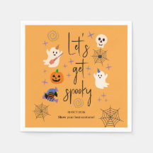 Söt Ghost Office Familj Halloweenfest