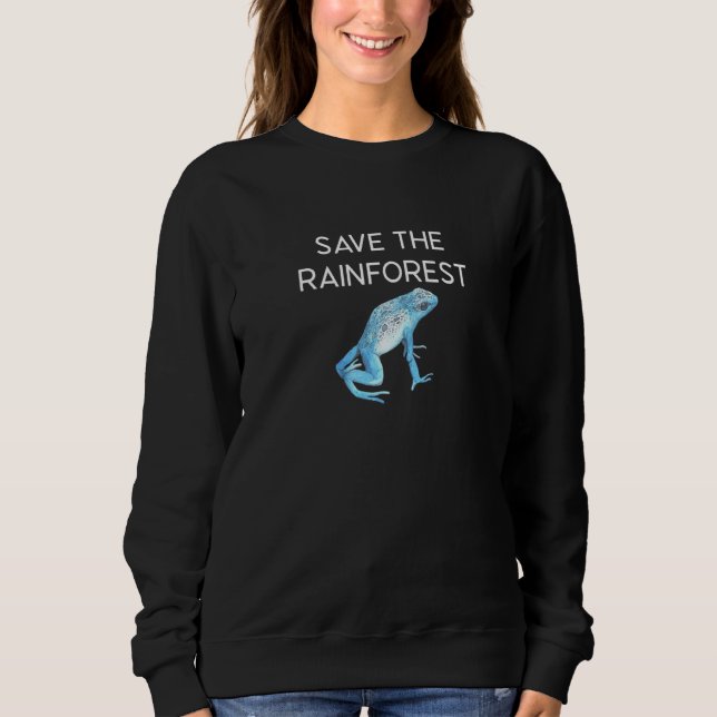 Söt giftpilgrodas Rädda regnskogen T Shirt (Framsida)