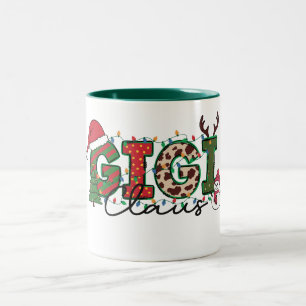 Söt Gigi Claus Två-Tonad Mugg