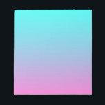 Söt gigombre sjöjungfru rosa turquise aqua blue anteckningsblock<br><div class="desc">Söta,  gigantiska,  ombre sjöjungfru rosa turquise aqua blue mode-tillbehör. Pastel rosa och turkos,  andra hustillbehör.</div>