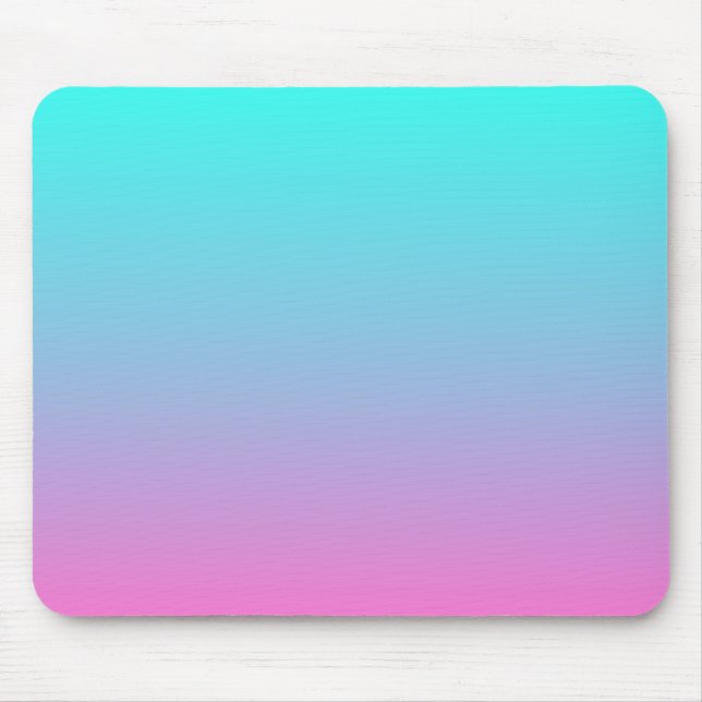 Söt gigombre sjöjungfru rosa turquise aqua blue musmatta (Framsidan)
