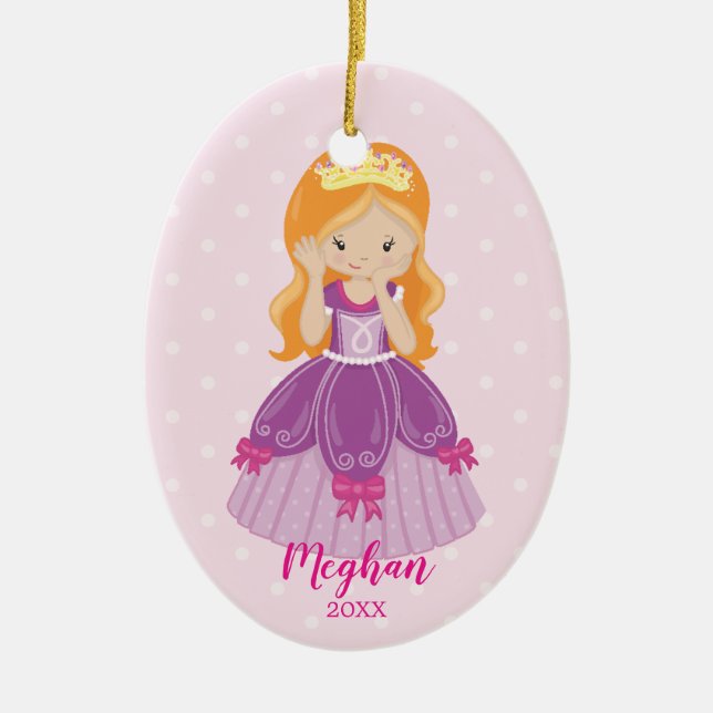 Söt Ginger Princess julgranskula (Framsidan)