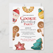 Söt Gingerbread Julbakelse Dekorationsfest