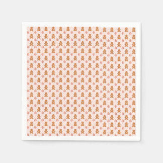 Söt Gingerbread julmönsterpapper Pappersservett