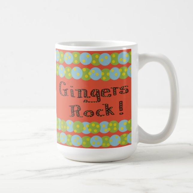 Söt "Gingers Rock"-mugg Kaffemugg (Höger)