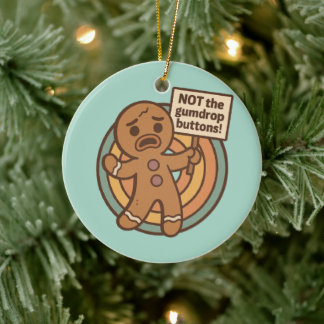 Söt Gingy pepparkak julgransprydnad Keramik
