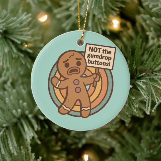 Söt Gingy pepparkak julgransprydnad Keramik (Träd)